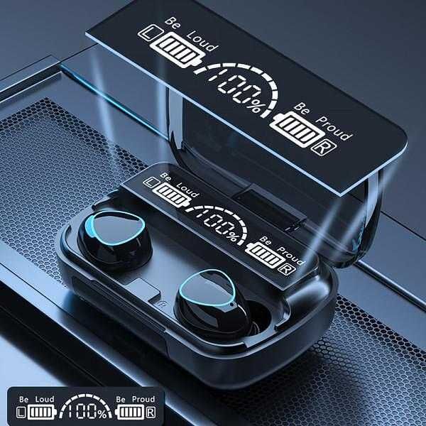 Светещи безжични Стерео слушалки М10 с LED дисплей,хендсфри,блутут