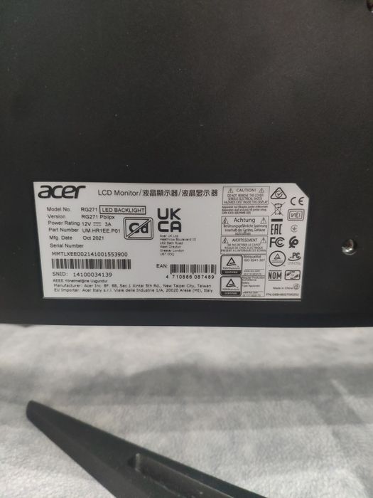 Монитор Acer RG271