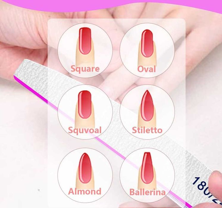 Пили за Маникюр 100/180 – Пакет за Салони и Домашна Употреба Отстъпка