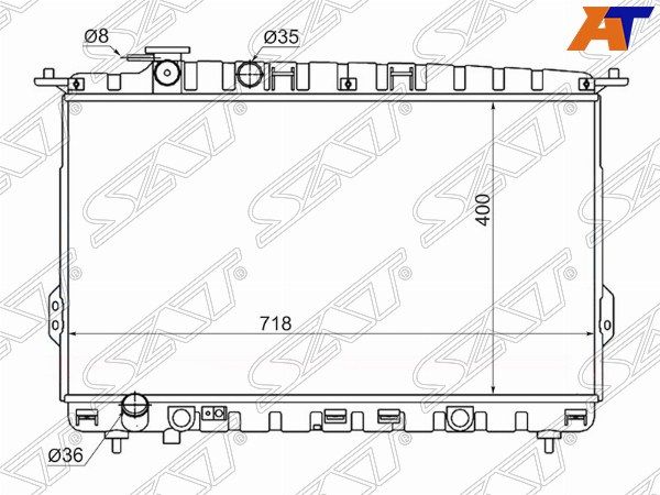 Радиатор Kia Magentis