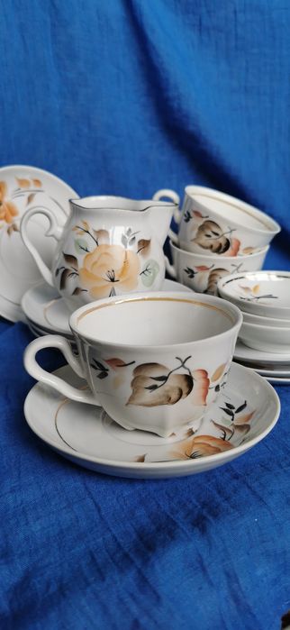 Чашки чайные СССР.Ручная роспись.