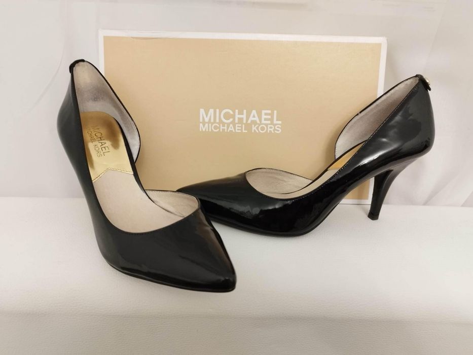 Pantofi stileto Michael Kors- MK, piele, toc 8 cm, marimea 37
