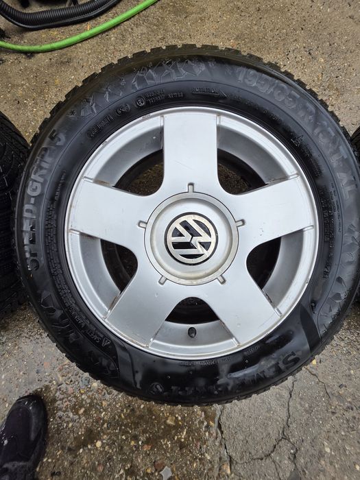 Алуминиеви джанти 15 5х100 Зимни гуми 195/65/15 Голф 4 Golf 4