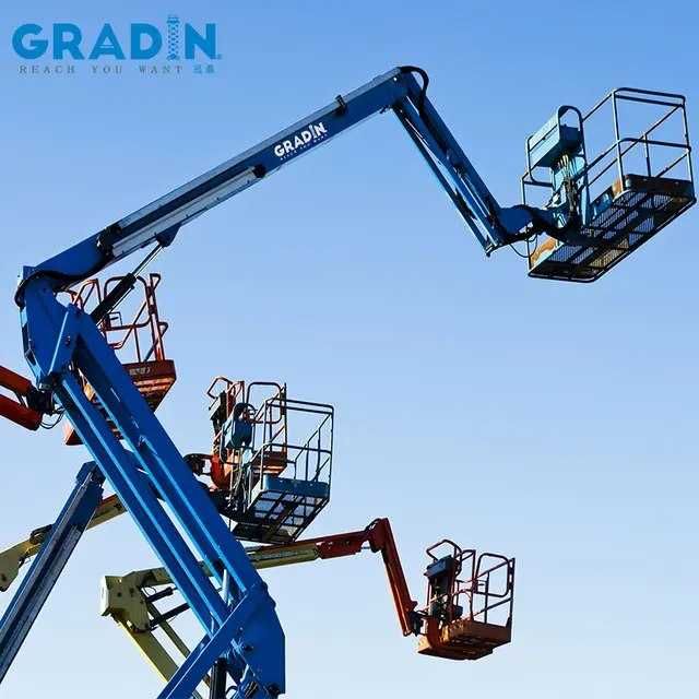 Гидравлический 4-х колесный самоходный подъемник с изогнутым рычагом ...