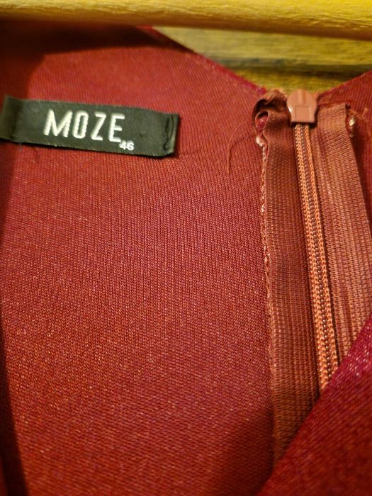 Rochie  MOZE  – Roșu Sclipitor | Eleganță, rafinament și confort