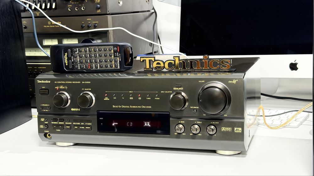 Technics SA-DX930 – Amplificator/Receiver AV Stereo 5.1 | Class H+ | 2x100W | Dolby Digital | DTS | RDS | Digital Optical | Phono | Telecomanda
