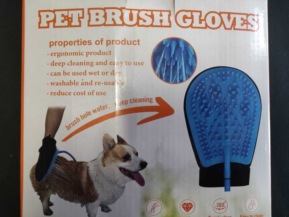 Mănușă pentru spălat animale de companie