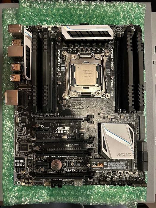 Kit ASUS X99-A + Intel i7-6800K + 32GB DDR4 Corsair Vengeance RGB