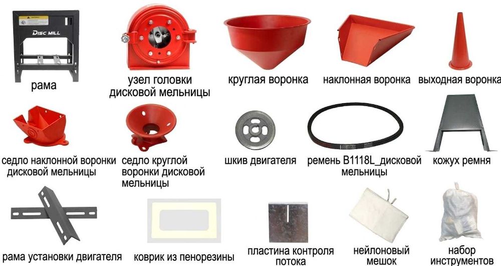 DISC MILL кормодробилка роторная 250 кг/ч