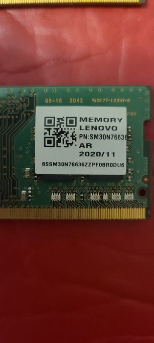 Set 16GB (2x8GB) RAM Laptop DDR4 3200MHz Samsung / Lenovo