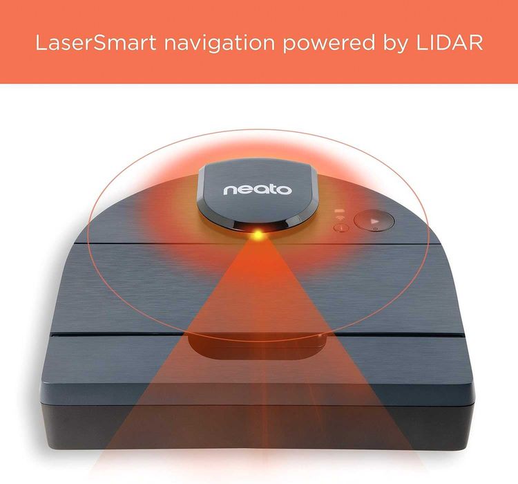 Мощна прахосмукачка робот Neato Robotics D8, Lidar,  100мин., Alexa