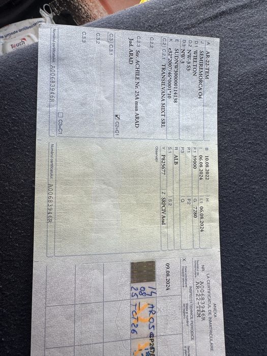 Vand semiremorca wielton 35 mc