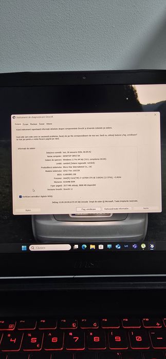 Laptop MSI GF63 Thin 10SCSR