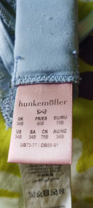 Sutien transparent din dantela, albastru de la: Hunkemoller!Mar: 75 B