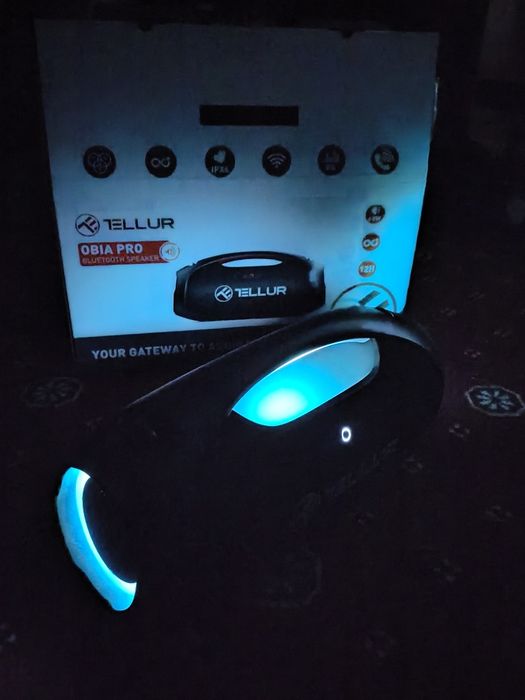 Boxă portabila Bluetooth /Aux/ Card/PowerBank/RGB. 60W  Tellur Obia Pr