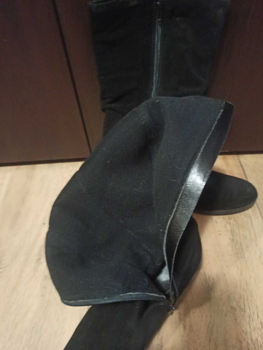 Велурени дамски ботуши