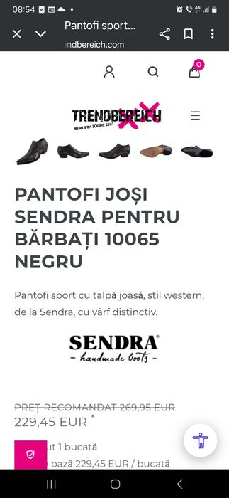 Cizme ( Pantofi )antofi Sendra originali, mărimea 44, (utilizați)-700