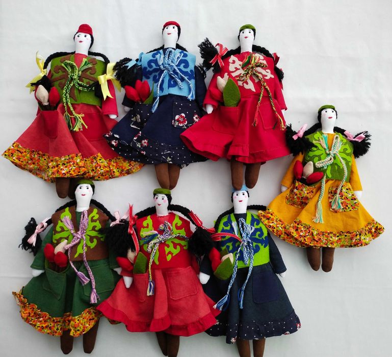 Текстильная кукла казашка