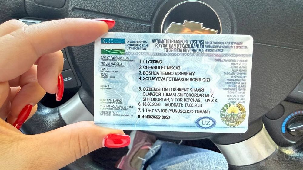 Nexia 3 2019 yil toptoza ayol kishi mingan  tarinovkasi bor