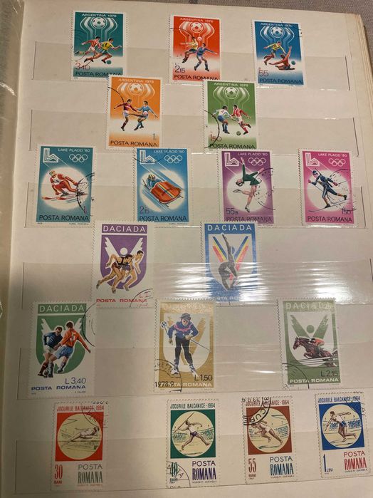 Vand clasor cu timbre vechi romanesti.