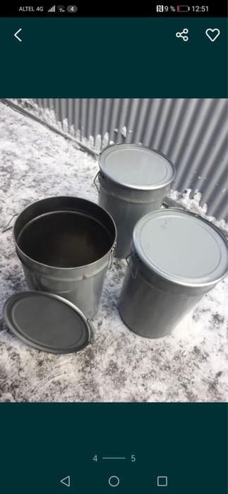 7000тг.Бочки 50л.Новые металл.