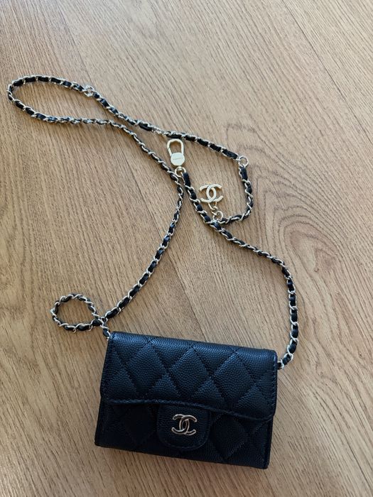 Визитница с ремешком chanel