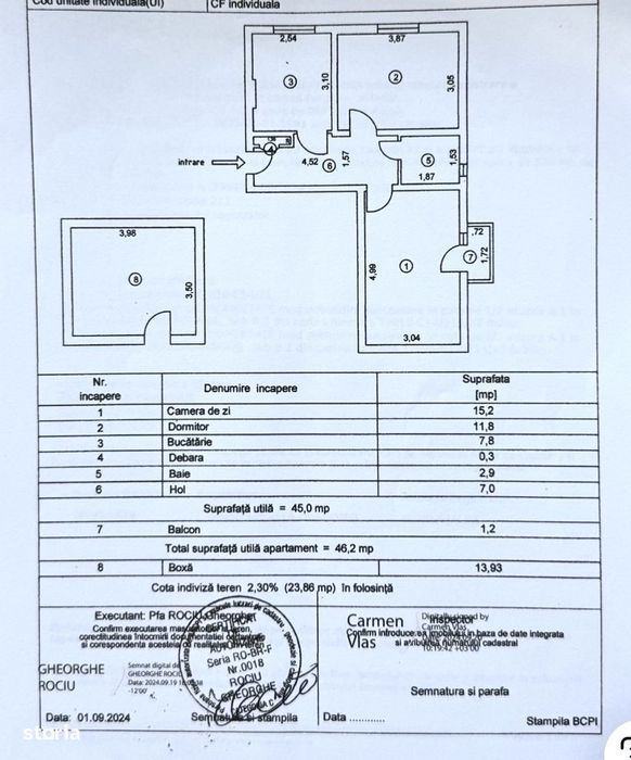 2 Camere Decomandat Gării Etaj 2