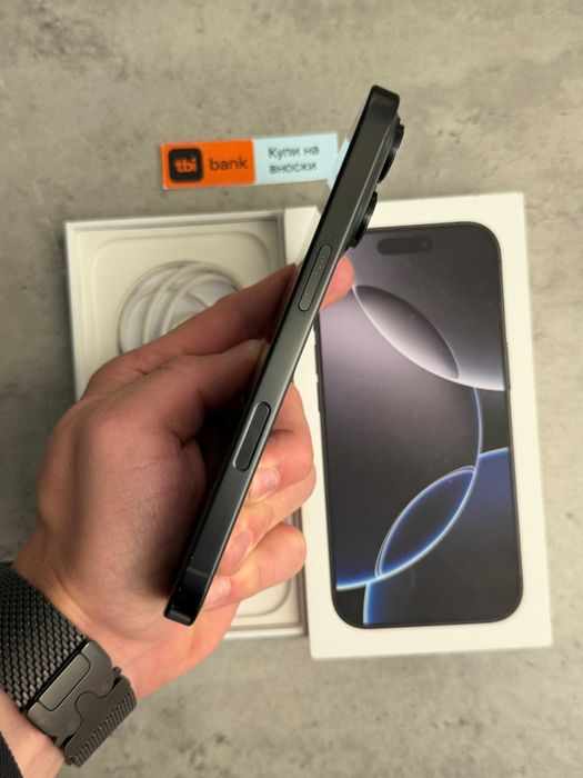 КАТО НОВ! iPhone 16 Pro Лизинг от 22€/мес Black Titanium 128GB черен