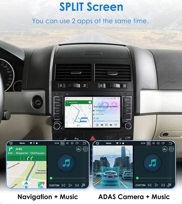 Navigatie Android pt. VW Touareg, Transporter T5 Multivan (2004-2011)