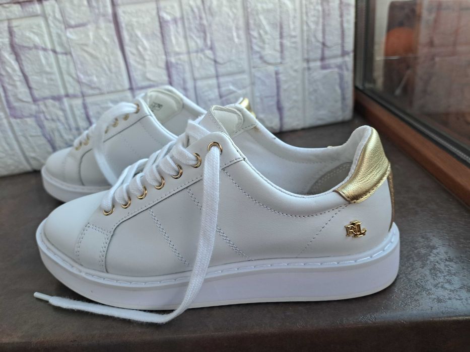 дамски обувки,кецове,маратонки,ном38,Ralph Lauren,сникърс кожени