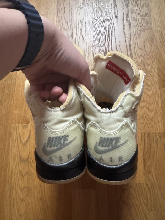 Air Jordan 5 off white sail