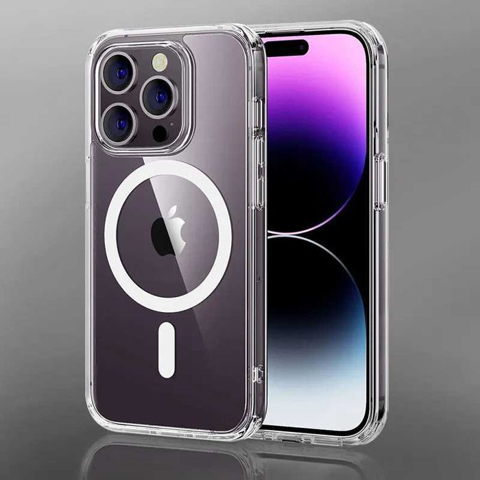 IPhone 15 pro - Прозрачен калъф гръб кейс/MagSave clear case за iPhone
