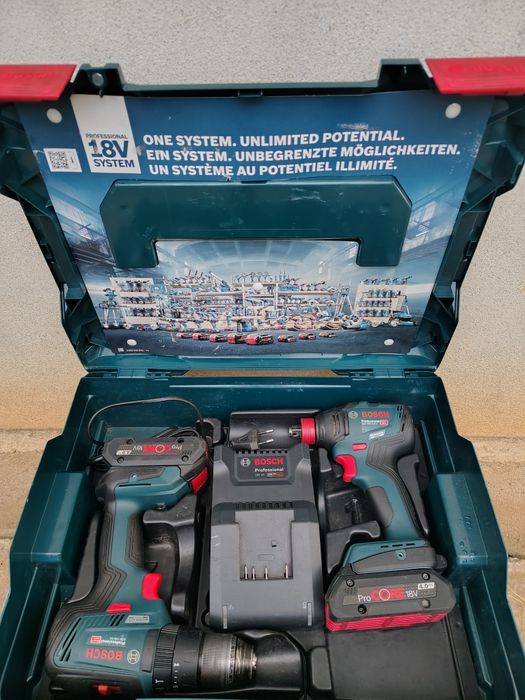 Set Bosch filetanta gsb 18v 55 și impactul biti gdx 18v 210 c . Poze reale