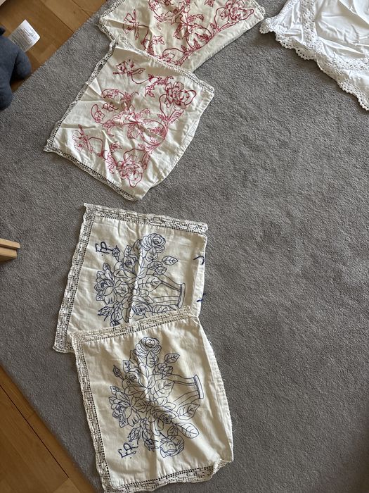 Husa fata perna, perina, vechi de mana, decorativ nou