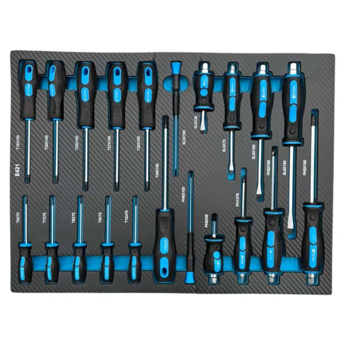 Шкаф/количка с инструменти 251 части 7 чекмеджета STAHLMAYER BLUE LİNE