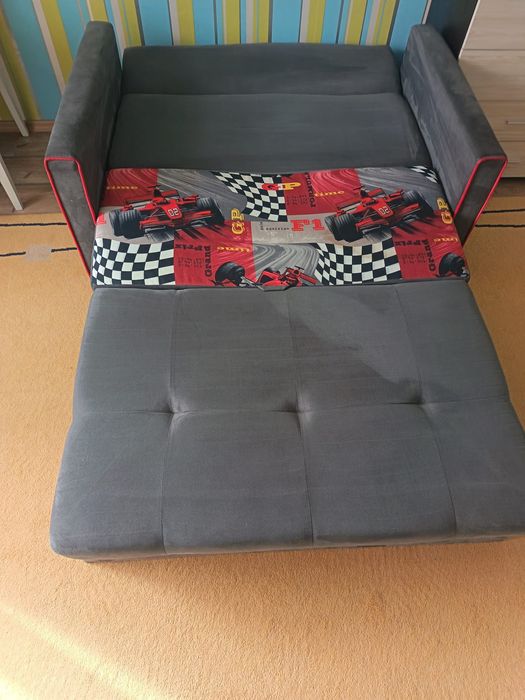 Разтегателно детско диван-легло с матрак – ш.135 см,дължина 190