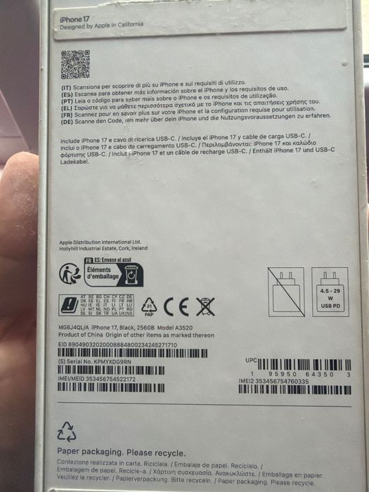 iPhone 17 de 256 giga schimb