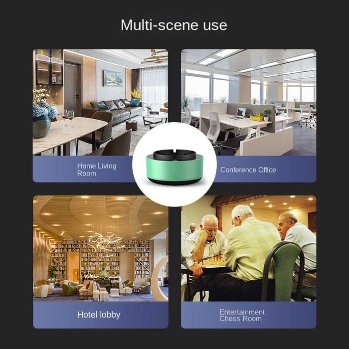 Scrumiera Electrica cu Purificare Aer si Auto-Stingere, USB, FABRILUX®