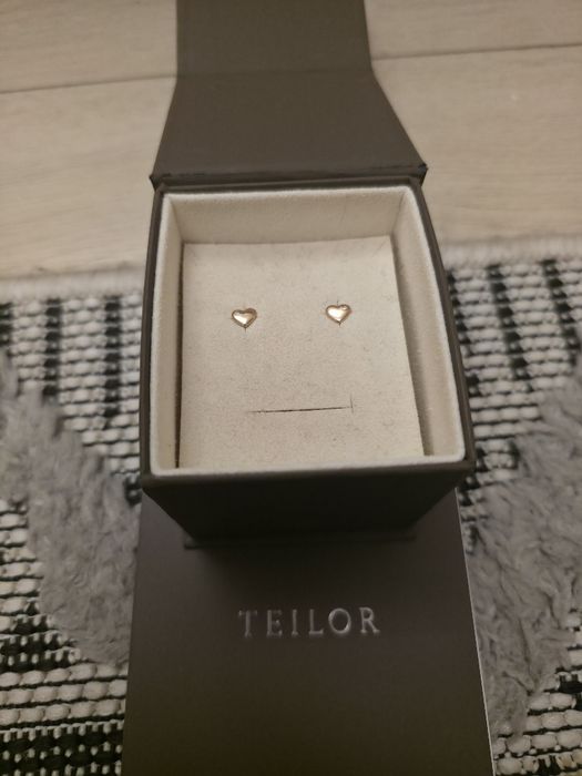 Cercei aur roz Teilor 14 K cu zirconii