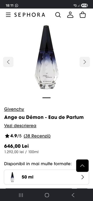 Parfum  Givenchy Ange ou Demon