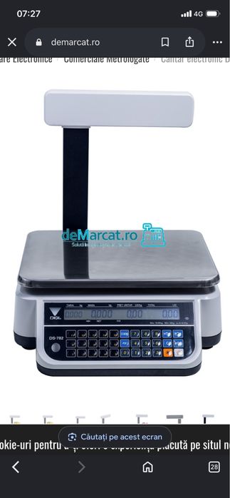Cantar electronic Digi DS 782 cu brat 6/15 kg