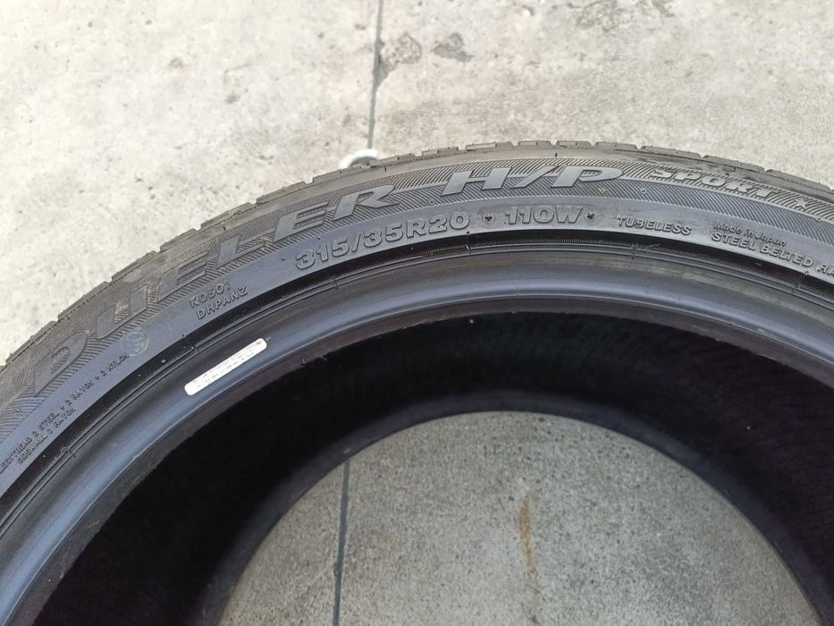 O anvelopa vara 315 35 20 bridgestone dueler run flat profil de 7,8 mm
