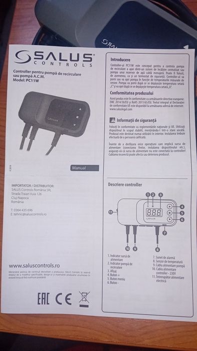 Controler pompa Salus PC11W