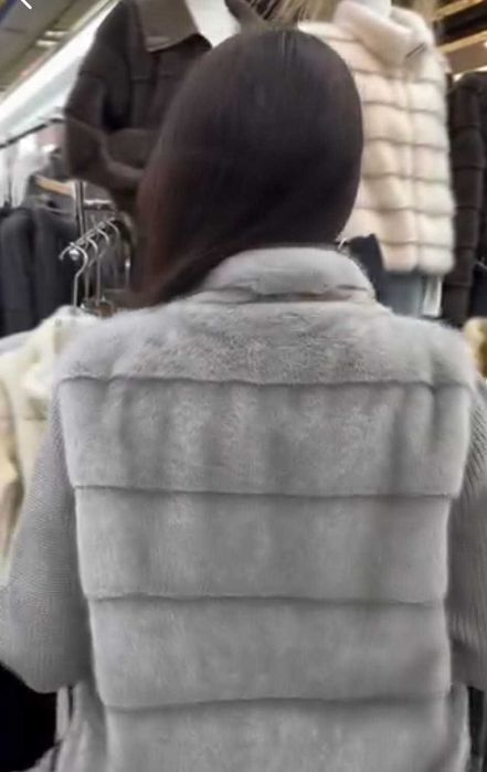 Бомбер женский эко норка, под Лоро