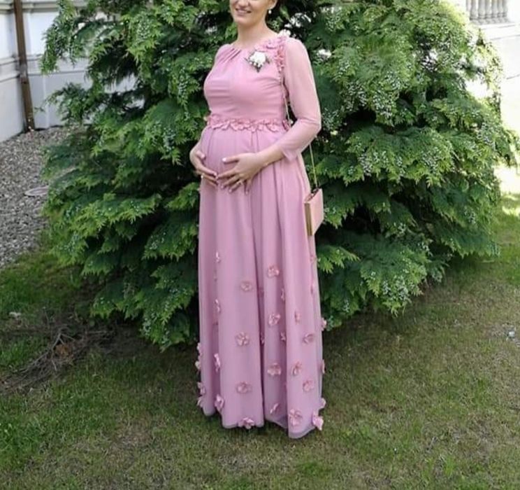 Rochie roz eleganta (si de gravide)