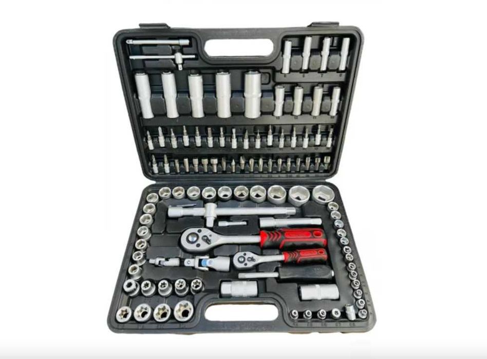 Гедоре Kraft Royal Гедоре 108 части 1/4″&1/2″ (хром-ванадиева стомана)