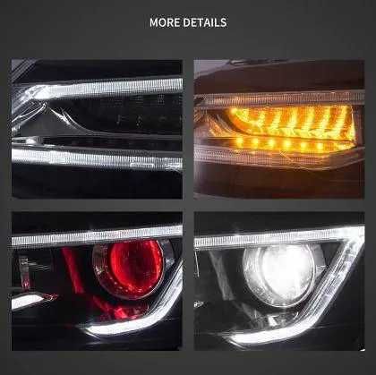 Тунинг led фарове за VW POLO от 2009-2017 - черни
