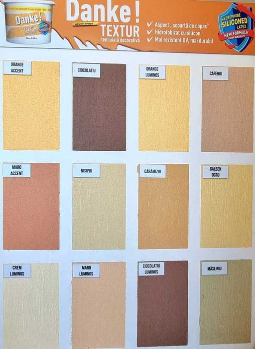 Tencuiala decorativa Danke Textur / Kontur Siliconata