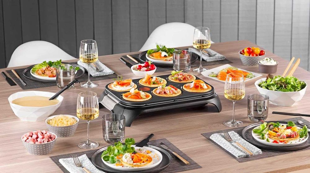 Уред за мини палачинки Tefal Crep Party,1000W,Произведение във Франция