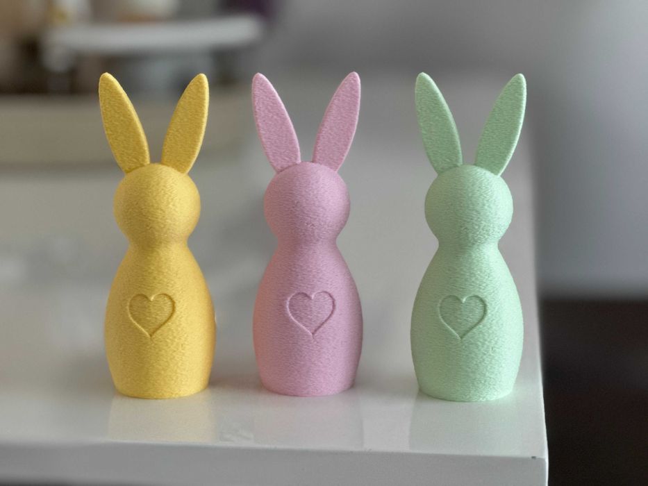 Iepuraș de Paște Handmade - Print 3D, Textură Premium, Cadou Deosebit